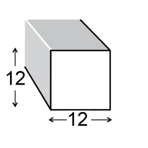 Mild Steel Square Bar 12mm x 1m